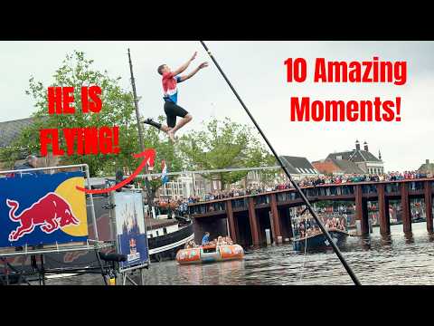 10 Amazing Canal Jumping Moments! (Fierljeppen!)