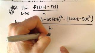 Finding Instantaneous Rates of Change Using Def'n of Derivative