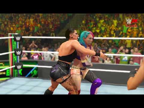 Full Match — Triple Thred — Bayley vs Asuka vs Rhea Ripley — Money in the Bank #wwe #gameplay