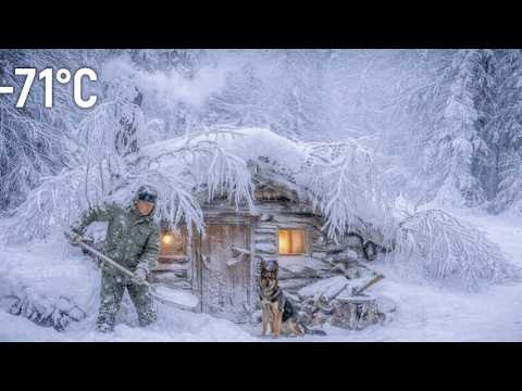 Surviving −71°C Alone in a Warm Log Cabin | Off-Grid Life