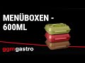 (20 stuks) Menuboxen - 600 ml - ongedeeld - Donkerbruin/Bruin