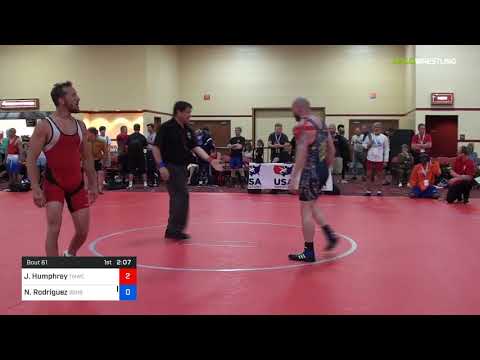 2018 Marine Corps US Open/Masters B Greco Roman 70 Semis - Jordin Humphrey (TMWC) Vs. Nick Rodrigu
