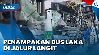 Penampakan Bus Transjakarta Ringsek setelah Adu Banteng di Jalur Langit, 18 Penumpang Luka-luka
