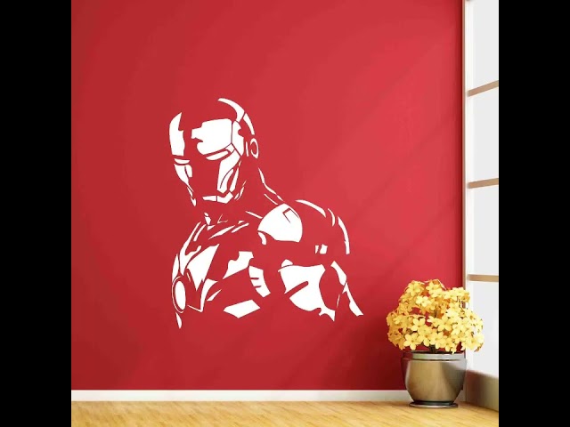 Vídeo relacionado con Kibi - Adhesivo decorativo para pared, diseño de trompa, diseño de Iron Man