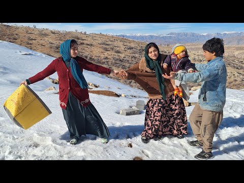 Afsaneh Khanum's compassion for Masoumeh and his child in the cold and snow