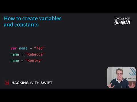 How to create constants and variables – Swift for Complete Beginners