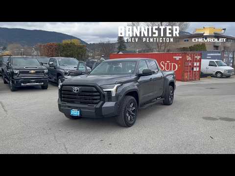 2023 Toyota Tundra 4x4 Crewmax SR in Gray for sale at Bannister Chevrolet Penticton in Penticton, BC