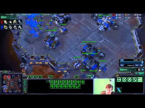 Terran: TvP 2 rax pressure into standard bio play