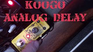 Video thumbnail for Koogo Analog Delay Pedal PDL-2 Demo by KEVIN’S HATS & GUITARS -(KTG Hats)