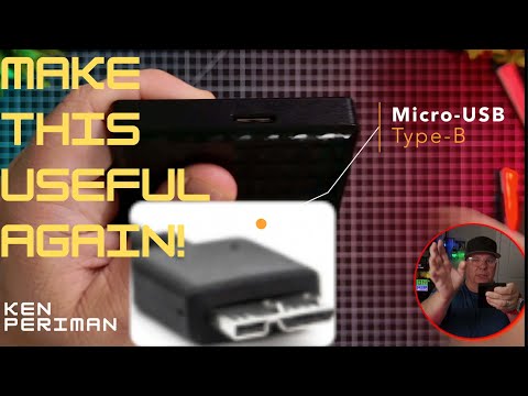 Convert those old USB type B Micro hard drives to to USB C