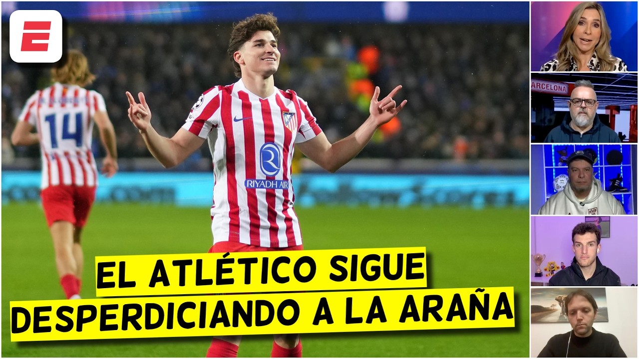 JULIÁN ÁLVAREZ es el ÚNICO que se SALVA de un PENOSO ATLÉTICO DE MADRID en Champions League