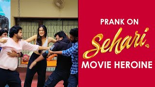 Prank on SEHARI Movie Heroine | Simran Choudhary | Pranks in Hyderabad 2022 | FunPataka