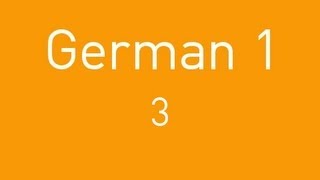 Learn German - Lesson 3