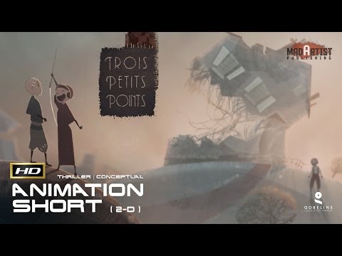 2D Animated Short Film "TROIS PETITS POINTS" Conceptual Thriller Animation by GOBELINS