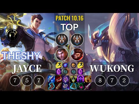 IG TheShy Jayce vs Wukong Top - KR Patch 10.16