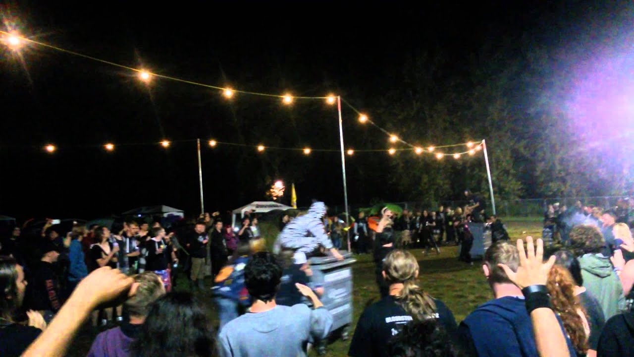 Bin jousting Friday night at Midgard, Bloodstock 2014 - YouTube