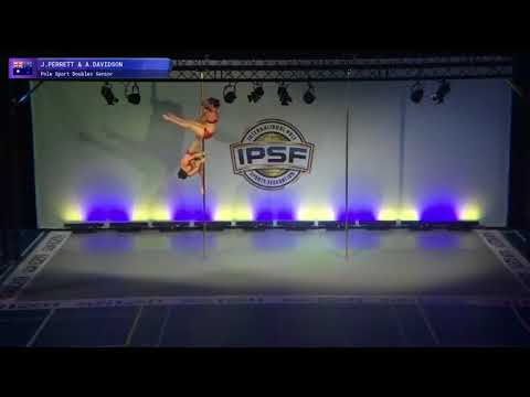 Doubles Jude Perrett & Amy Davidson of Australia -  Finals 8th 2017 World Pole Sports