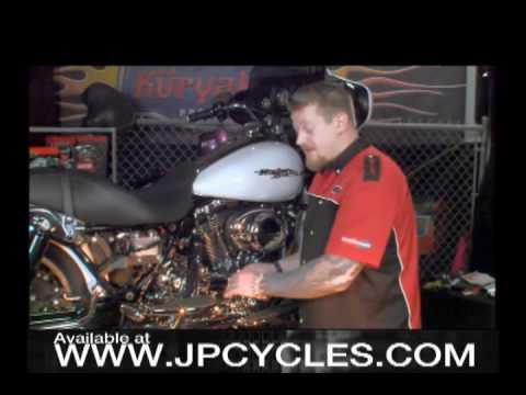 Kuryakyn Chrome Transmission Cover installation.  Brought to you by J&P Cycles.