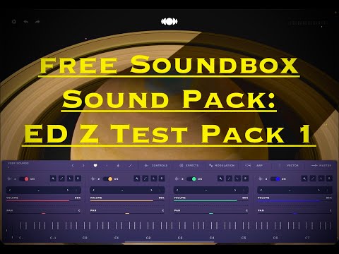 Free Audiomodern Soundbox Sound Pack: Ed Z Test Pack 1 — Loopy Pro Forum