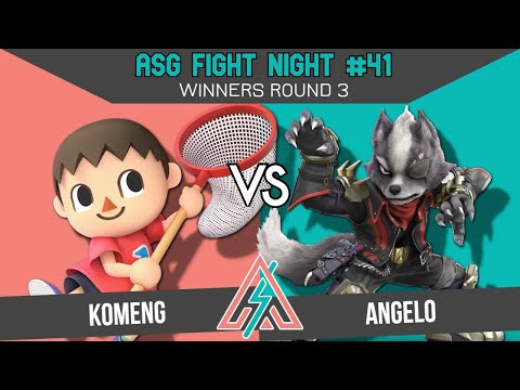 ASG 41 WINNERS ROUND 3 - Komeng (Villager/Incineroar/Sheik) vs Angelo (Wolf/Doctor Mario)