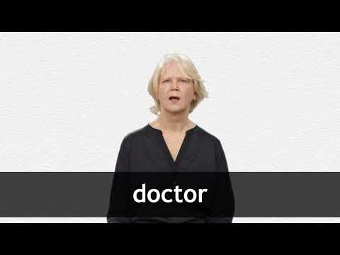 DOCTOR definition in American English