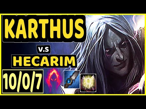AHAHACIK (KARTHUS) vs HECARIM - 10/0/7 KDA JUNGLE CHALLENGER GAMEPLAY - EUW