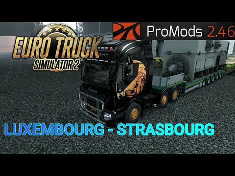 Euro Truck Simulator 2 1.37 Promods Map 2.46 Luxembourg - Strasbourg