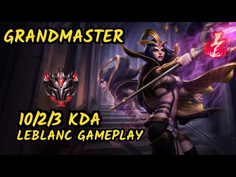Ry0ma (LEBLANC) vs TWISTED FATE - 10/2/3 KDA MID GAMEPLAY - OC Ranked GRANDMASTER