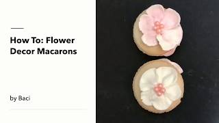 How To: Buttercream Macaron Flower Decor