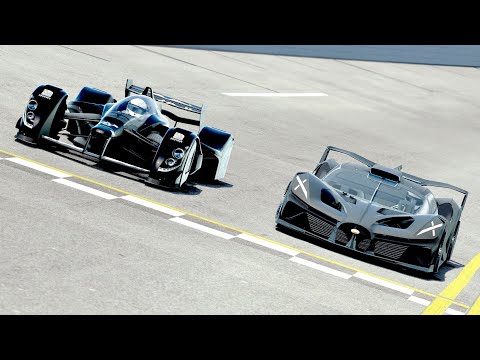 Bugatti Bolide vs Red Bull X2010 at Dayton Oval Speedway
