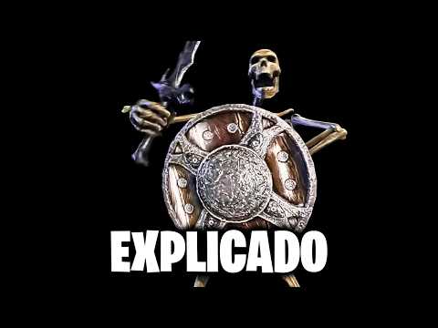 Skeleton hitting a shield – where did the meme come from?