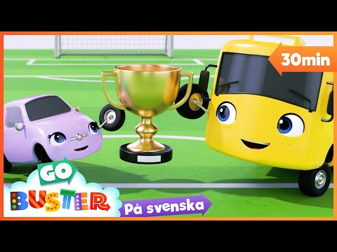 Buster spelar fotboll | Go Buster Svenska - tecknade filmer för barn