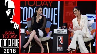 Sridevi, Madhuri Inspired Me To Act: Kareena Kapoor With Sister Karisma | IT Conclave 2018 video