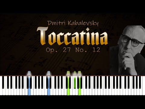 Toccatina Op. 27 No. 12 - Dmitri Kabalevsky | Piano Tutorial | Synthesia | How to play