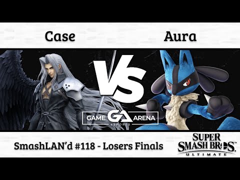 SmashLAN'd 118: Case (Sephiroth, Mii Brawler) vs. Aura (Lucario) - Losers Finals