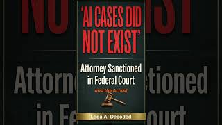 An Attorney Submitted AI-Written Cases That Did Not Exist — What Happened #shorts