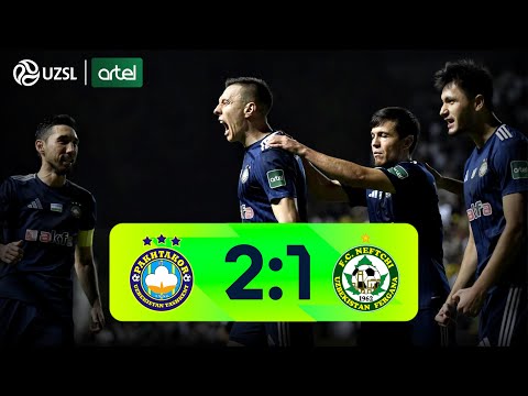 Superliga 21-tur. Paxtakor - Neftchi bahsida kiritilgan gollar va xavfli vaziyatlar (Highlights)