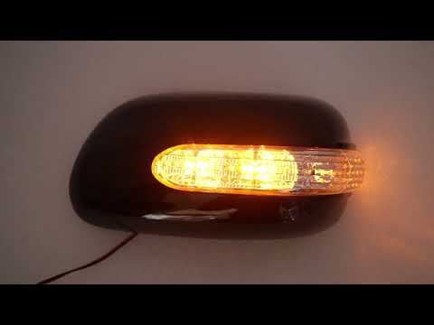 Gloss Black Mirror Covers For Lexus RX300 1999-2003 - LED Signal Light Compatible