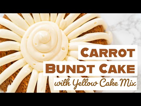 Carrot Bundt Cake From Cake Mix