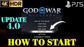 How to Start New Game Plus GOD OF WAR RAGNAROK How to Start NG+ | PS5 GOW Ragnarok How to Start NG+