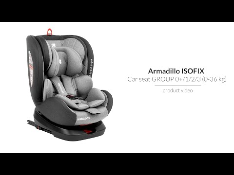 Стол за кола 0-1-2-3 (0-36 кг) Armadillo ISOFIX Grey Kikkaboo  2