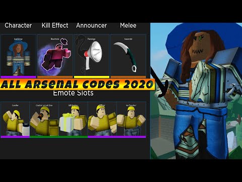 ALL ROBLOX ARSENAL CODES 2020! 10 CODES!
