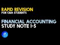 Rapid Revision Financial Accounting Study Note 1 5 In Tamil CMA Exams Cmainter