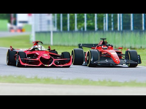 Ferrari F1 2022 F1-75 vs Ferrari F1 2025 Concept at Imola GP