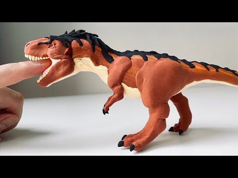Making awesome Tyrannosaurus Rex using play doh