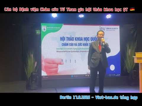 Đoàn CB Bệnh viện Châm cứu TƯ tham gia hội thảo vì sức khỏe cộng đồng tại Đức