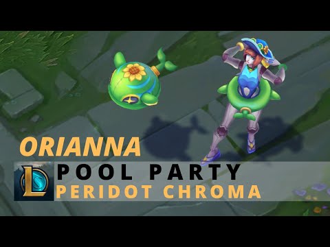 Pool Party Orianna Peridot Chroma - League Of Legends