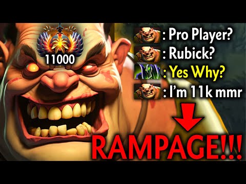 When Rubick is Pro Player but Pudge has 11k MMR | Genius Pudge