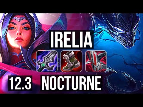 IRELIA vs NOCTURNE (TOP) | 7 solo kills, 14/2/7, 1.8M mastery, Legendary | EUW Grandmaster | 12.3