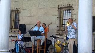Fernando Holz Band plays "Girl from Ipanema" by Jobim, at the Boston Public Library Courtyard